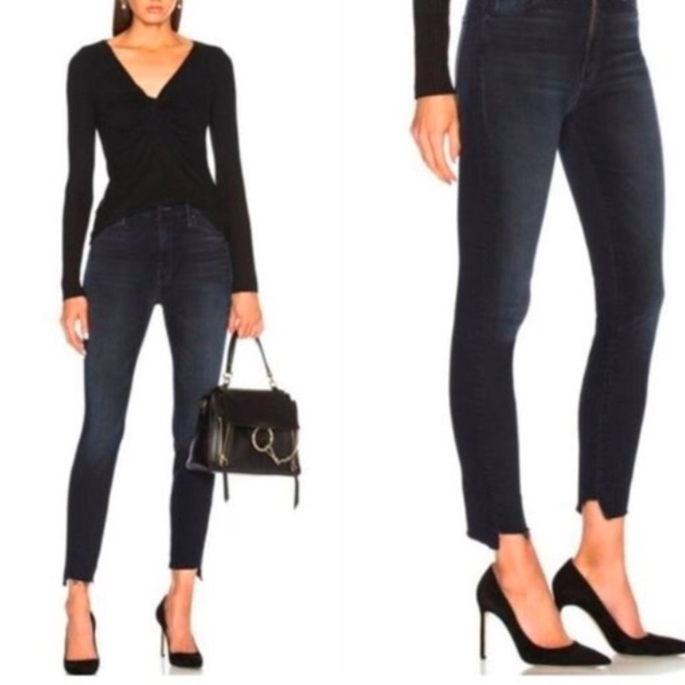 MOTHER Dark Wash Ankle Jeans